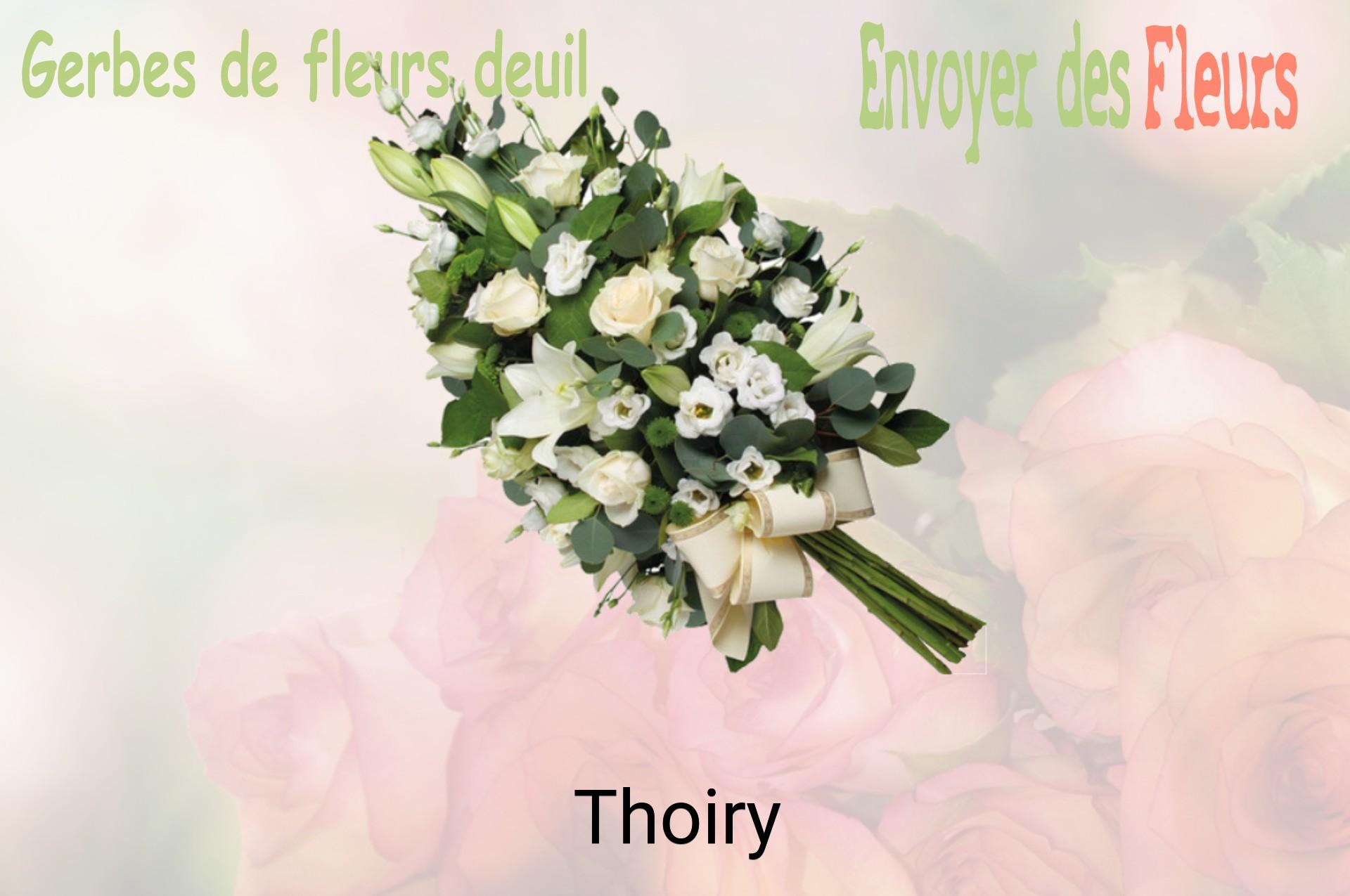 Gerbe de fleurs de deuil livrée à Thoiry